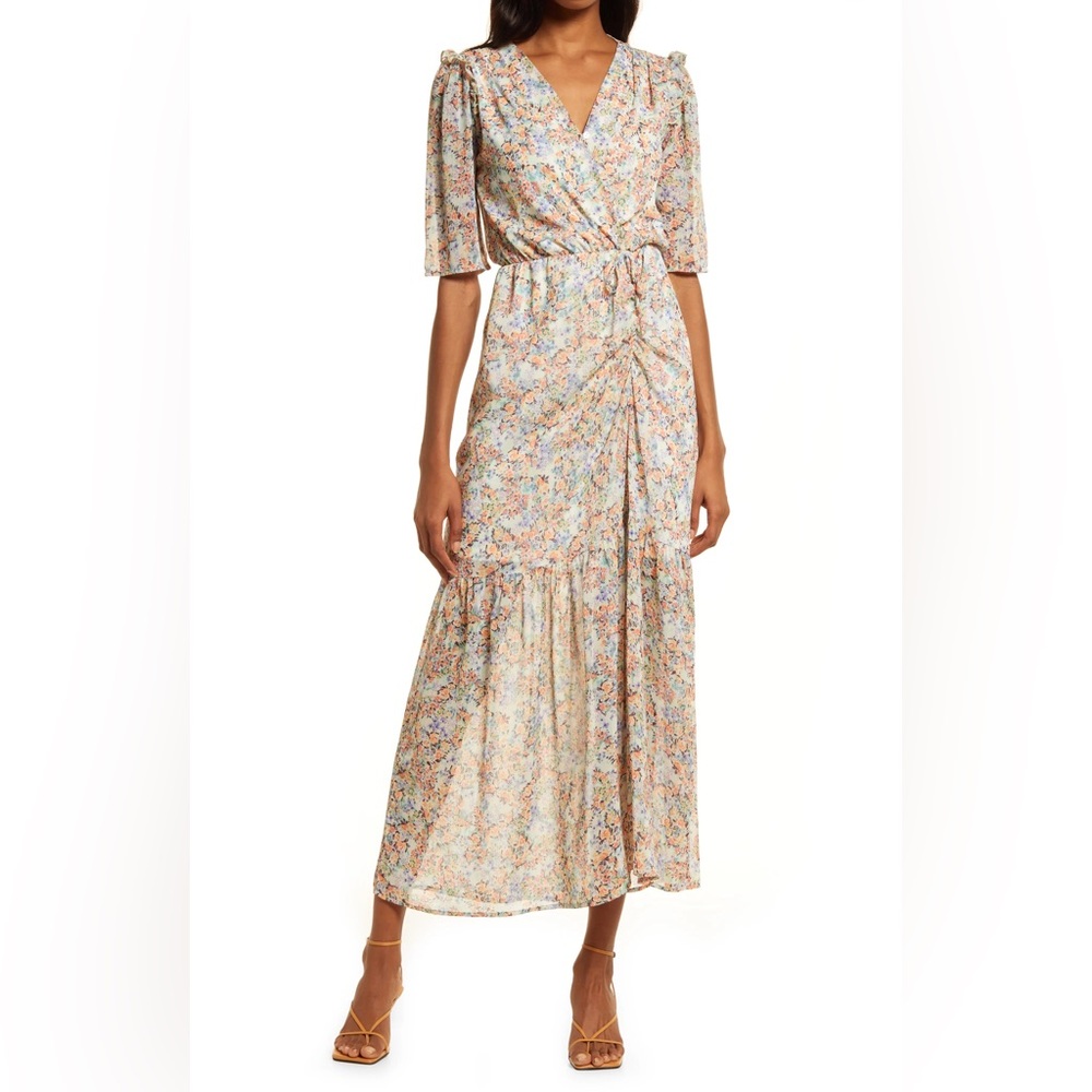 Fraiche by J Rachel Floral Gathered Midi Dress
 
RACHEL
Size Medium